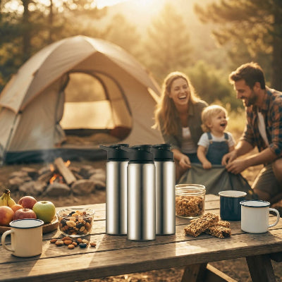 gourde-isotherme-camping-famille