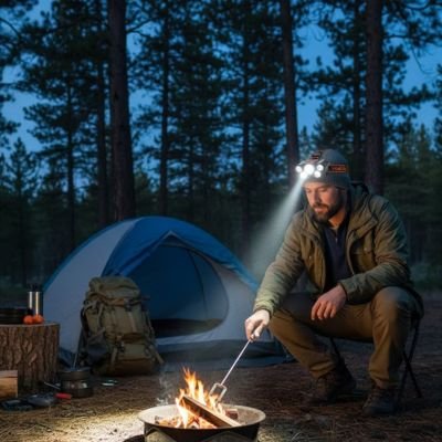 Lampe-frontale-rechargeable-bivouaccamping