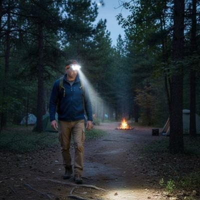 Lampe-frontale-rechargeable-foret